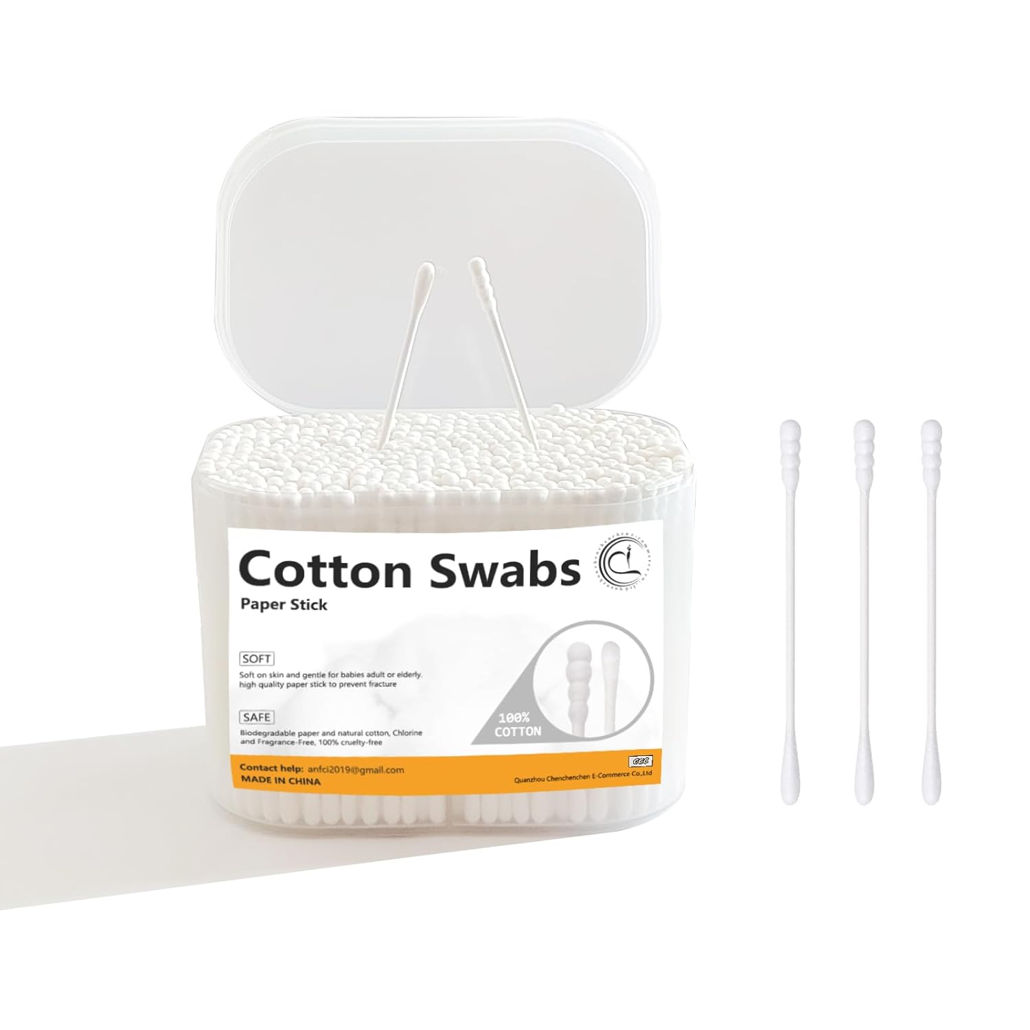 Baby Products Combo - 1000 Count Mini Cotton Swabs with