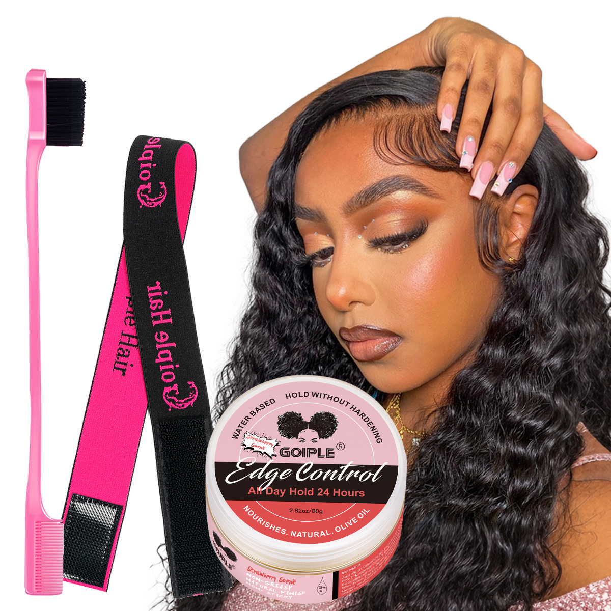 Baby Products Combo - GOIPLE 80G Edge Control Wax Hairline