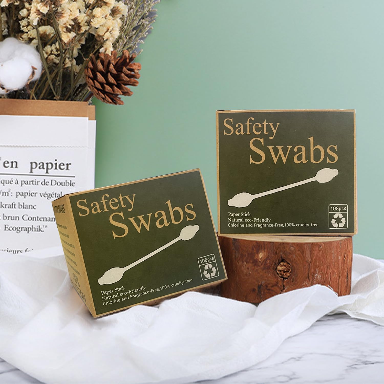 216PCS Large Tip Cotton Swabs  - مراجعة Baby Products Combo وسعره
