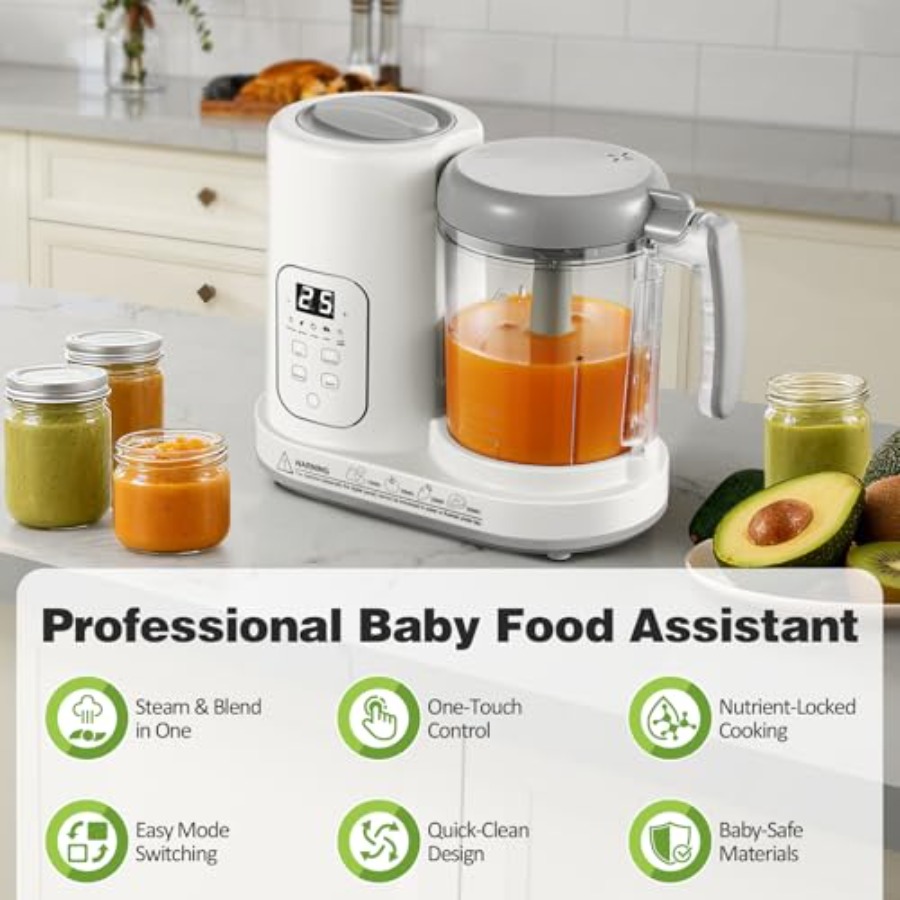 Baby Food Maker Pro Steamer Bl - مراجعة Baby Food Maker Blender وسعره