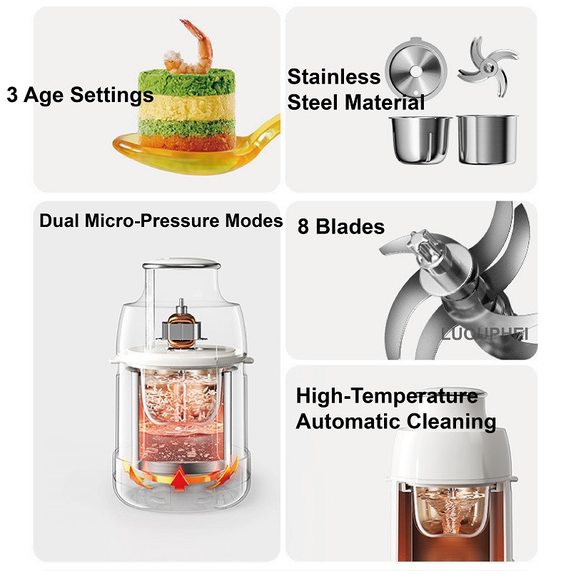 220V Baby Food Processor All-S - مراجعة Baby Food Maker Blender وسعره