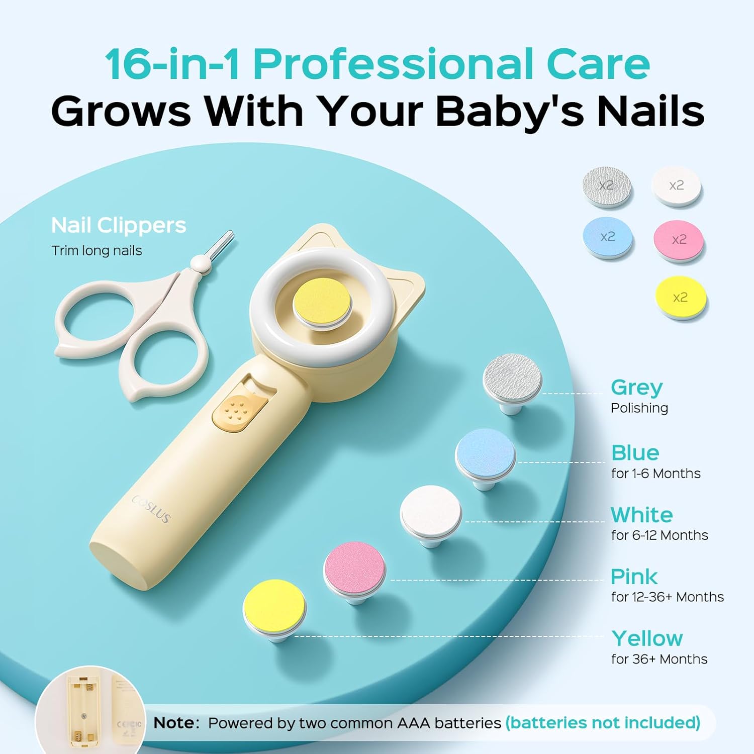 Baby Nail File Electric Trimme - مراجعة Baby Products Combo وسعره