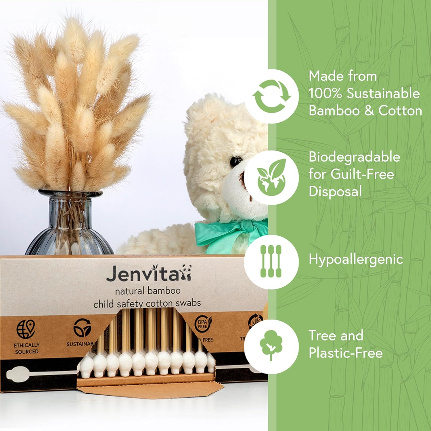 Bamboo Cotton Swabs 200-Pack f - مراجعة Baby Products Combo وسعره