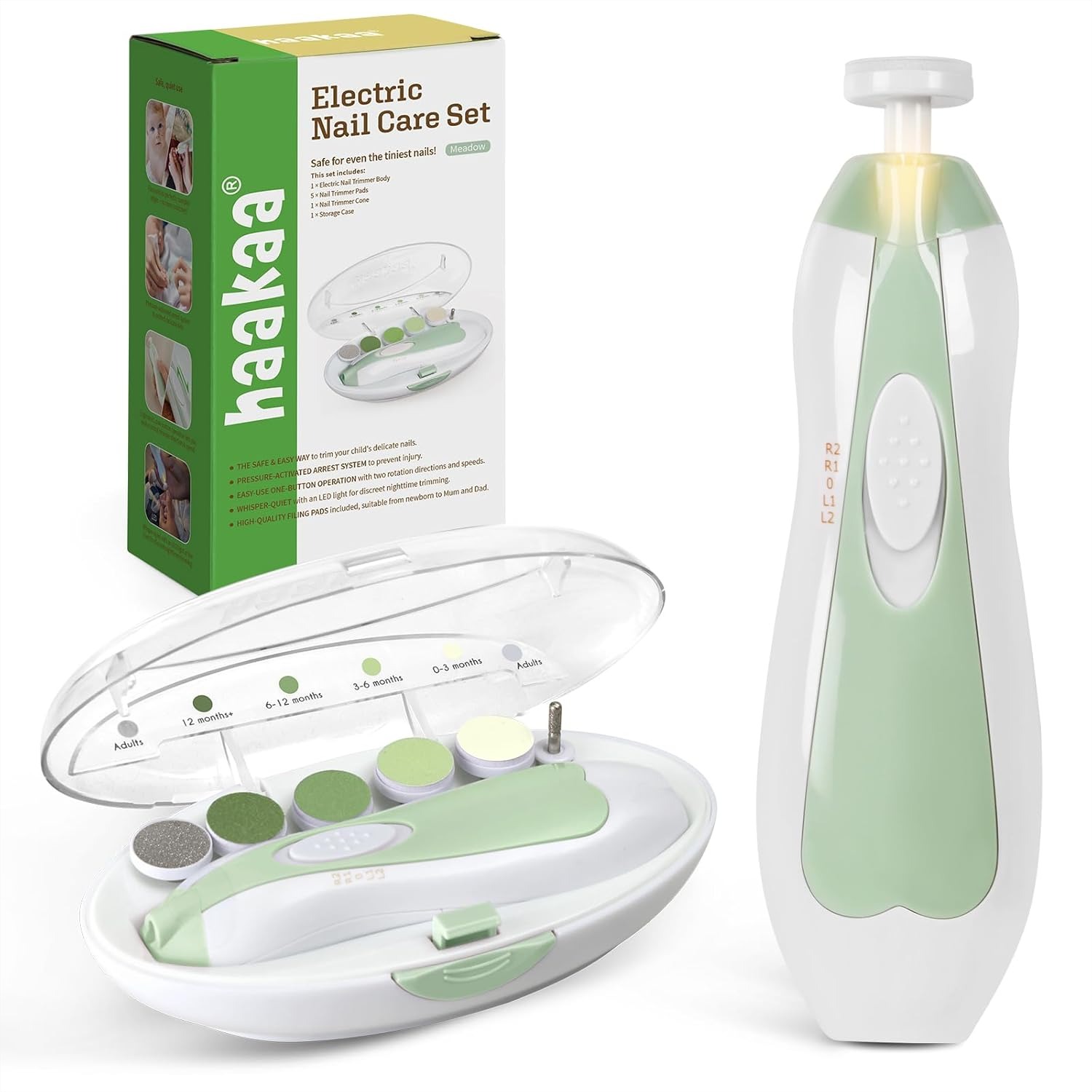 Electric Baby Nail File with L - مراجعة Baby Products Combo وسعره