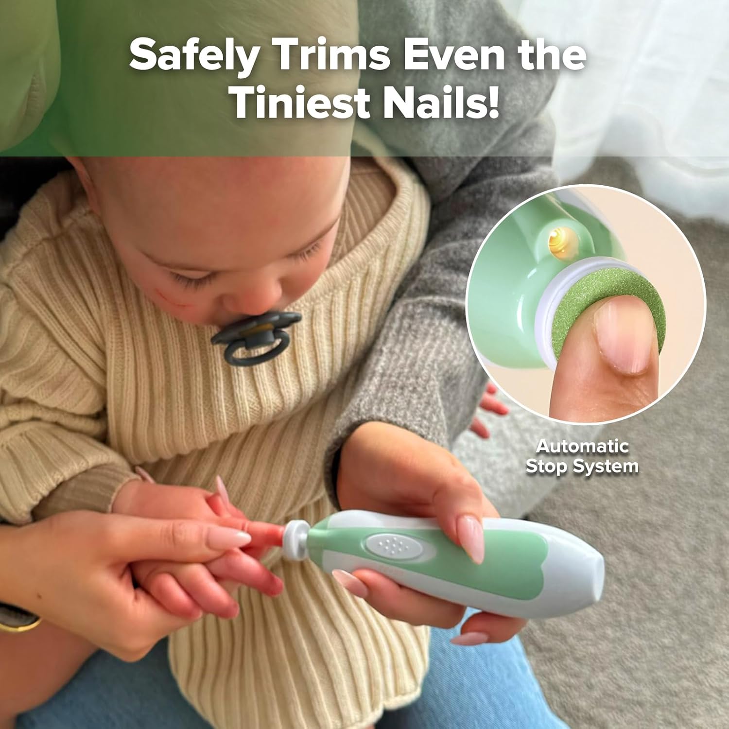 Electric Baby Nail File with L - مراجعة Baby Products Combo وسعره
