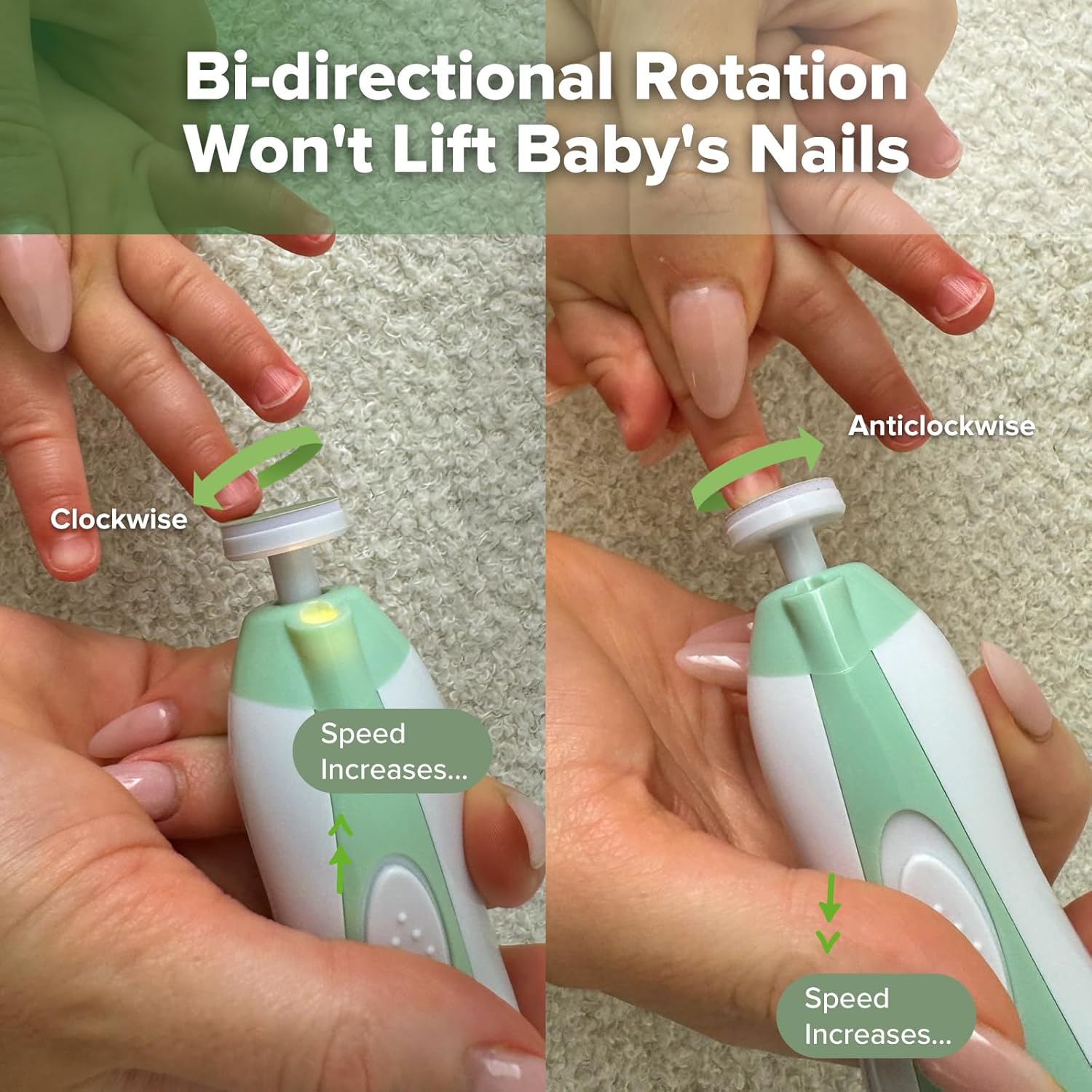 Electric Baby Nail File with L - مراجعة Baby Products Combo وسعره