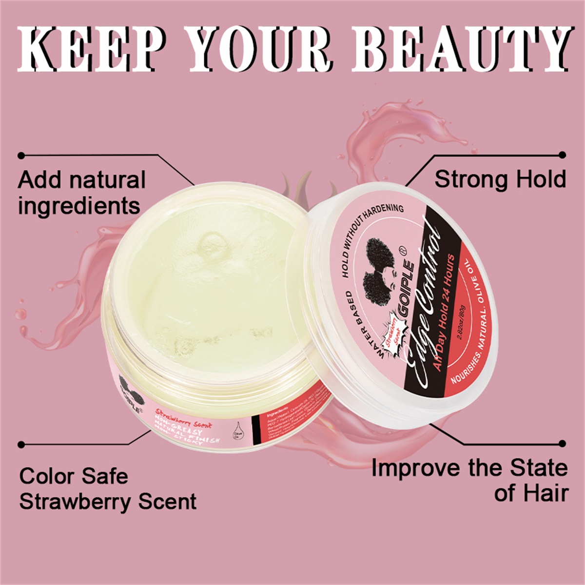 GOIPLE 80G Edge Control Wax Ha - مراجعة Baby Products Combo وسعره