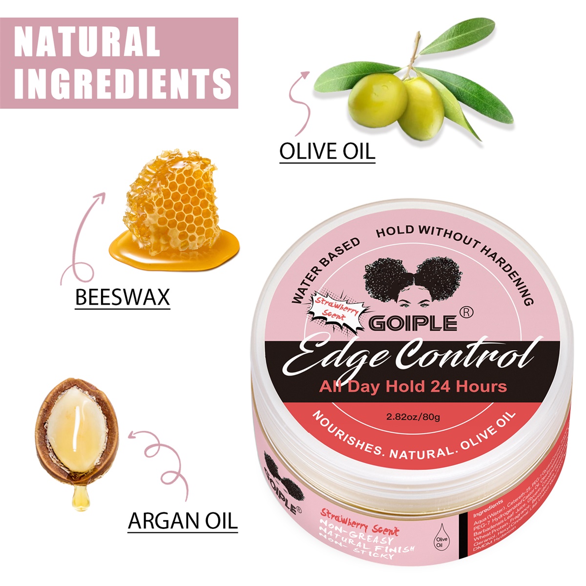 GOIPLE 80G Edge Control Wax Ha - مراجعة Baby Products Combo وسعره
