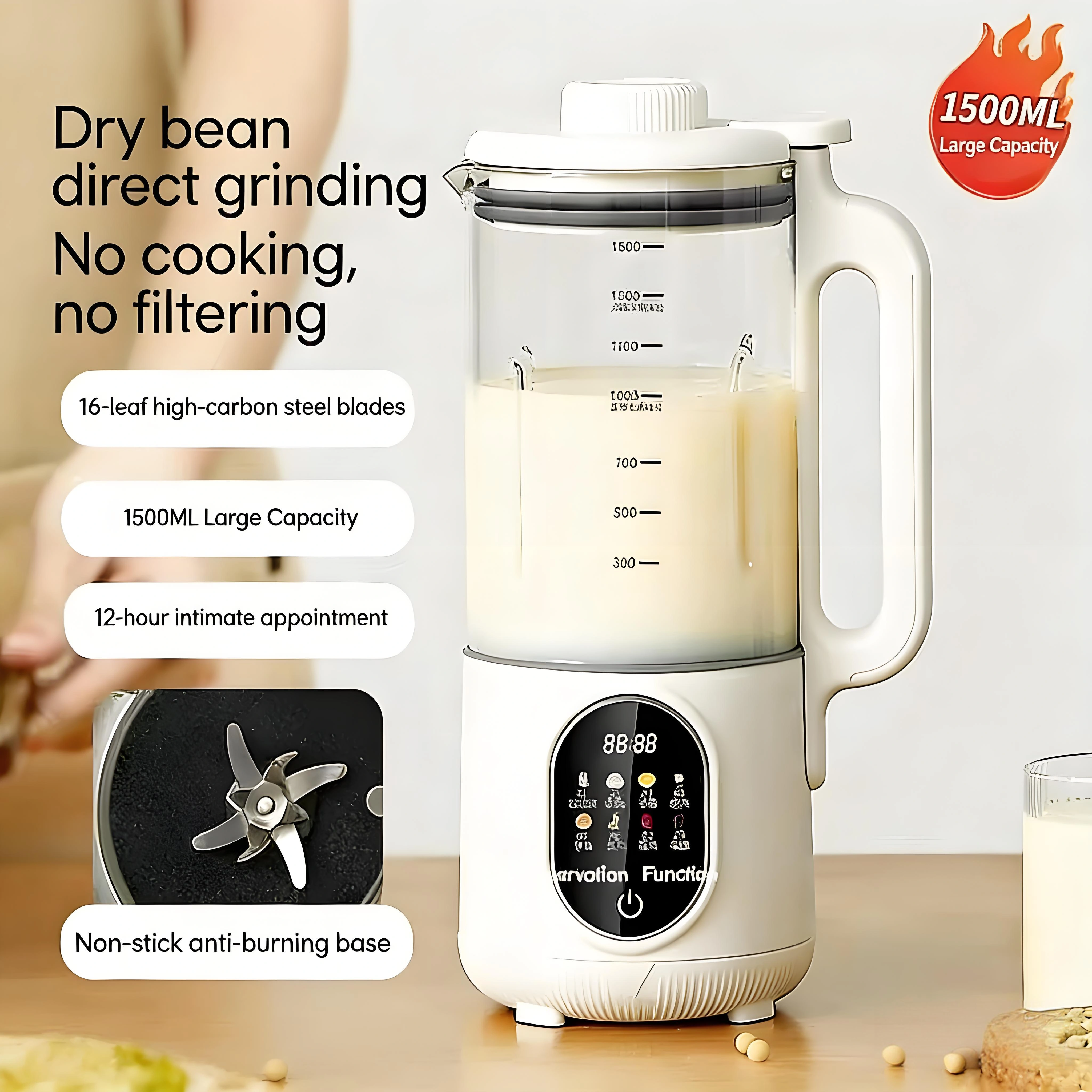 2-in-1 Multifunctional Soymilk - مراجعة Baby Food Maker Blender وسعره