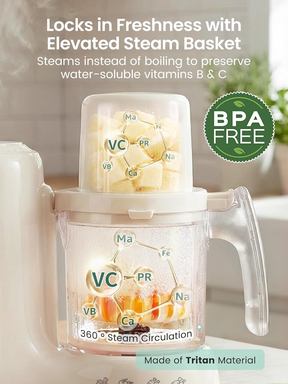 Baby Food Maker with Dual-Laye - مراجعة Baby Food Maker Blender وسعره